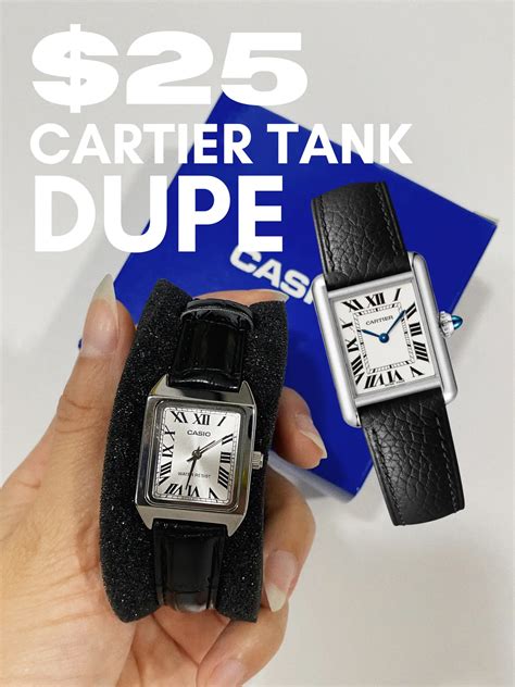 cartier tank casio dupe|cartier tank pinch replacement.